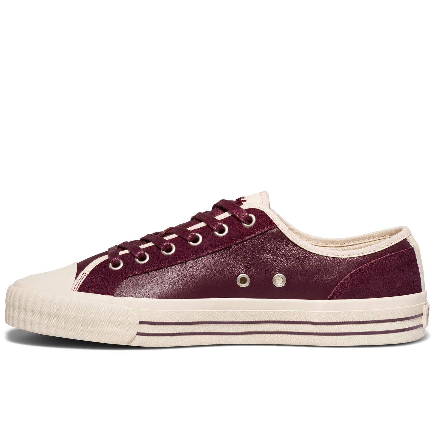 Center Low-Top Burgundy/Antique White