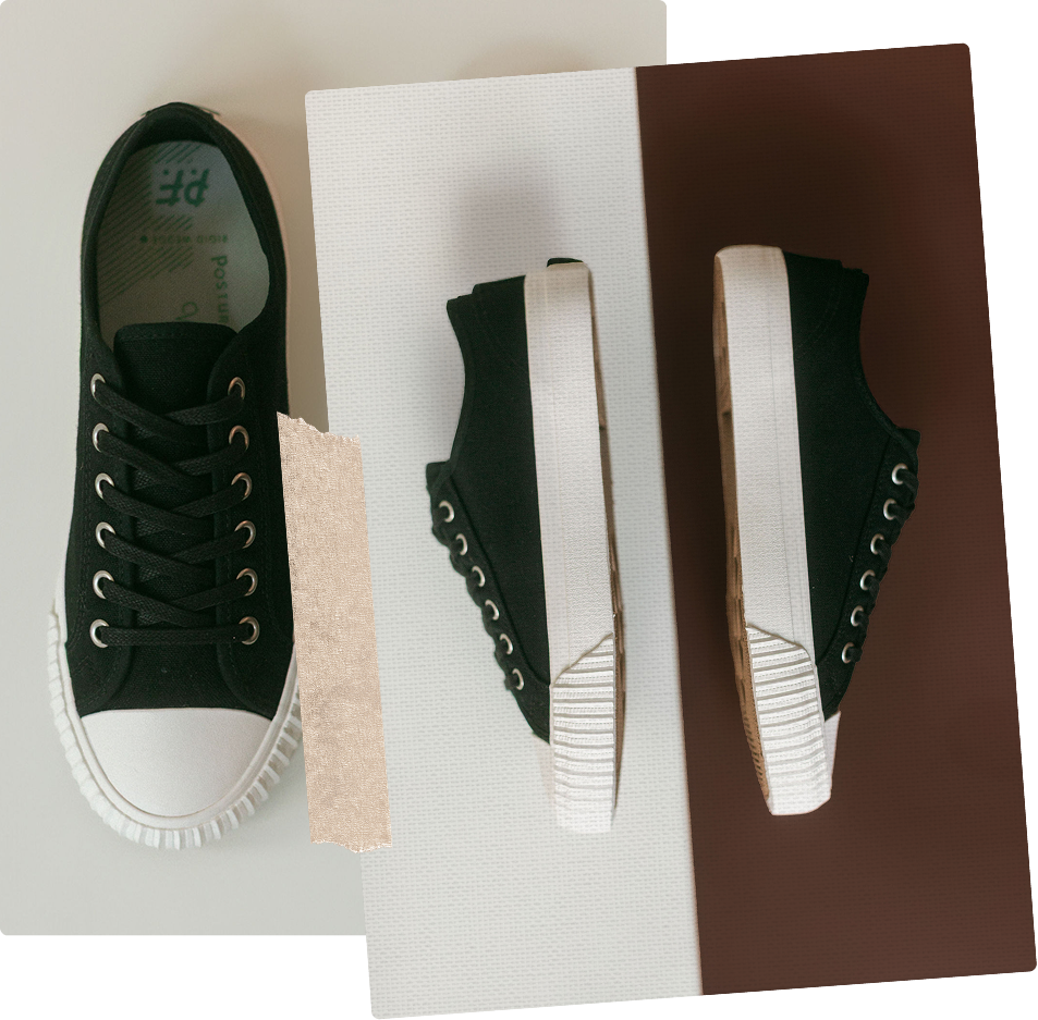 Center low-top black/sea salt classic retro canvas sneaker