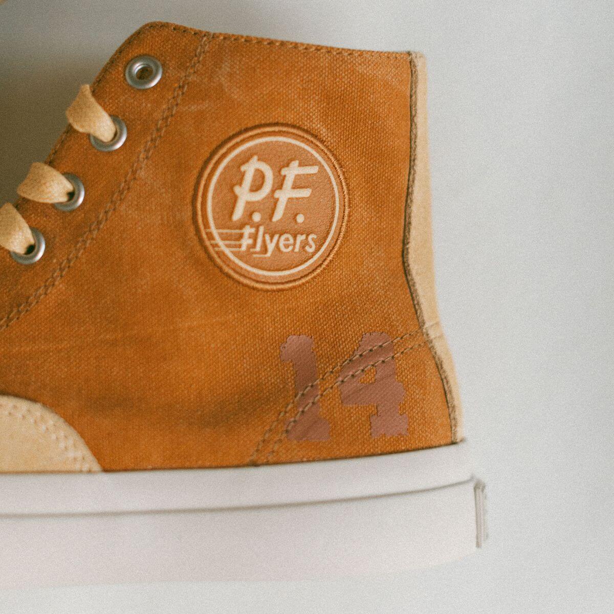 Gold retro sneakers P.F. Flyers