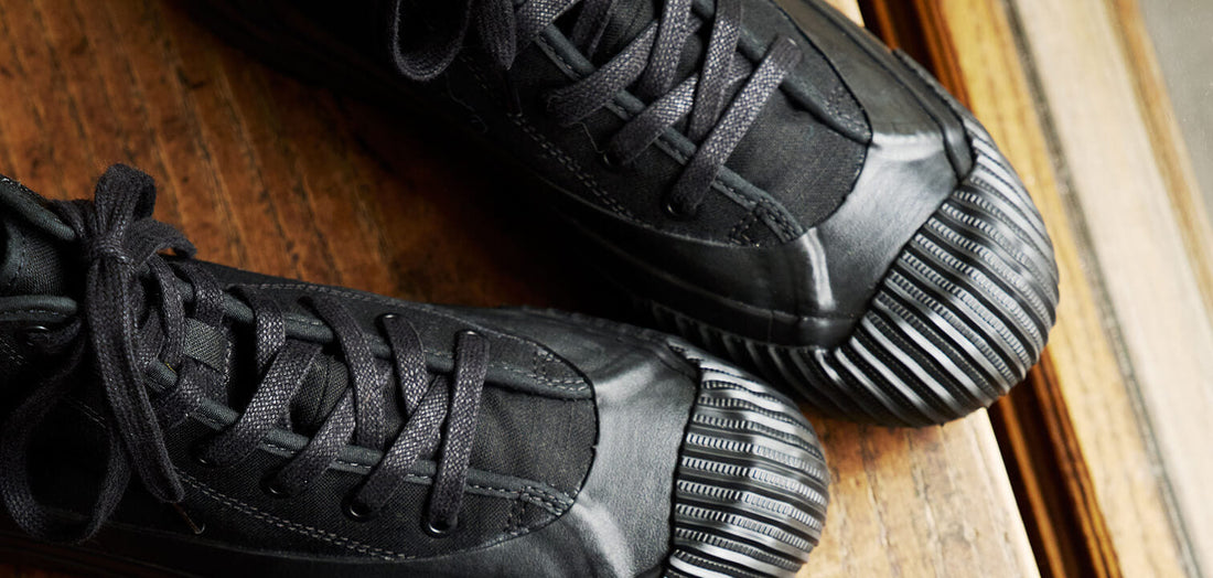 P.F. Flyers black high-top sneakers