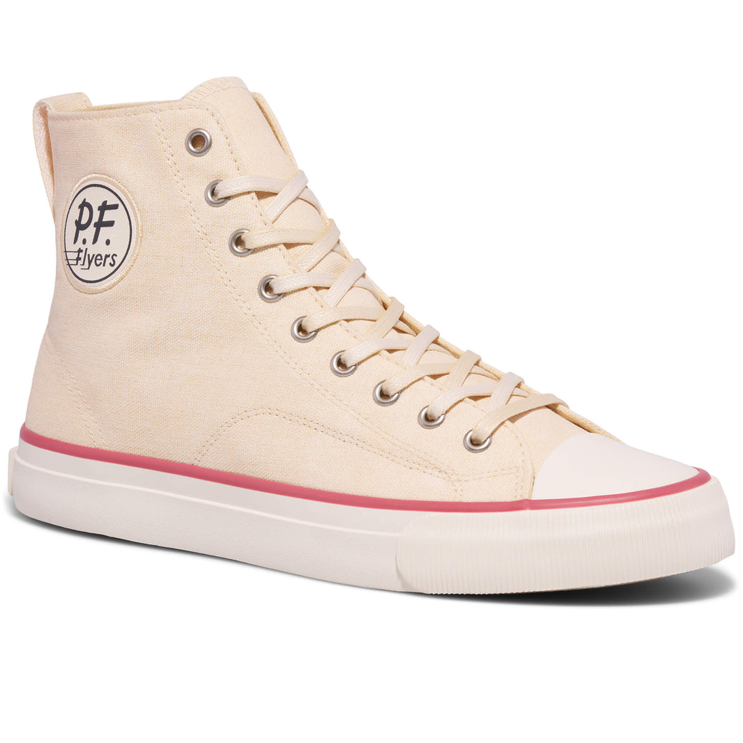 All-American High-Top Antique White/Crimson