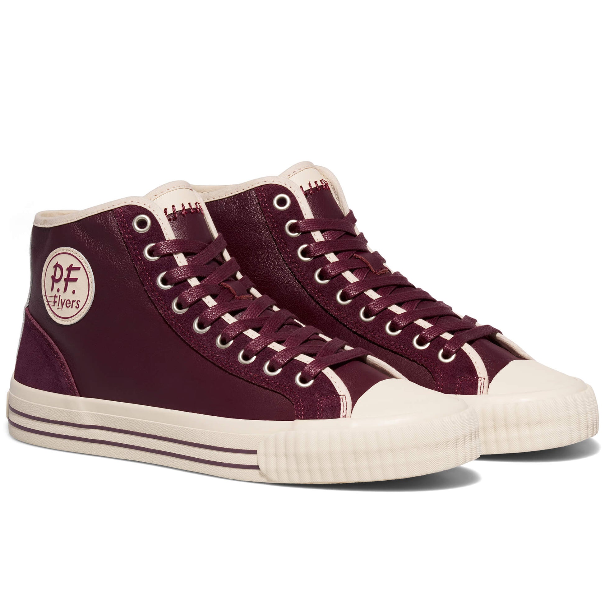 Center High-Top Burgundy/Antique White