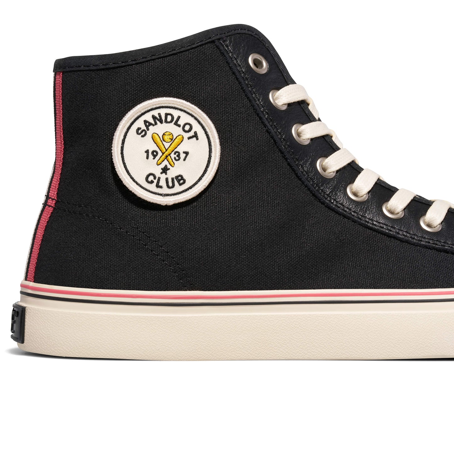 Black high-top vintage-inspired sneakers P.F. Flyers
