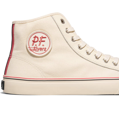 Crisp white retro-inspired high-tops