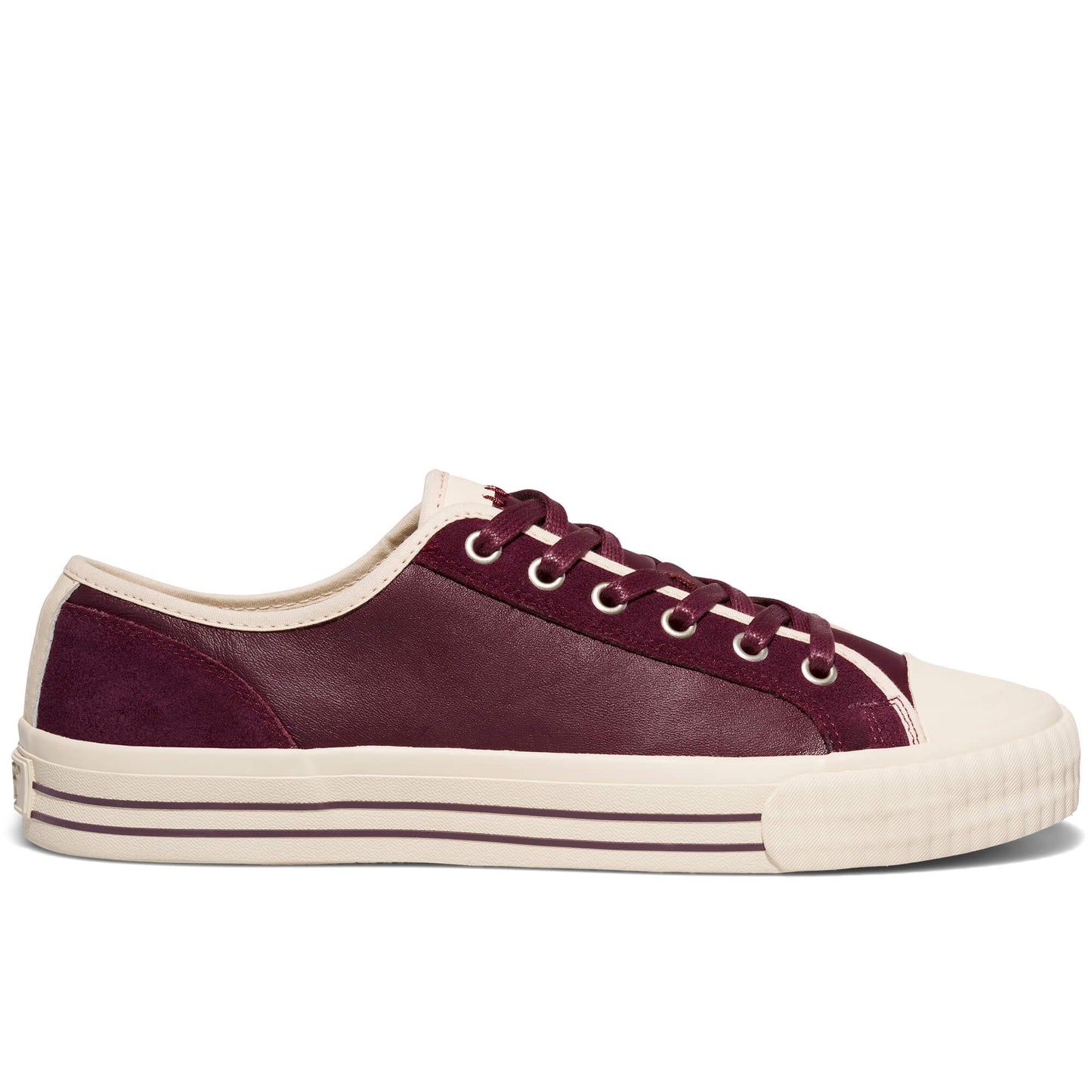 Center Low-Top Burgundy/Antique White