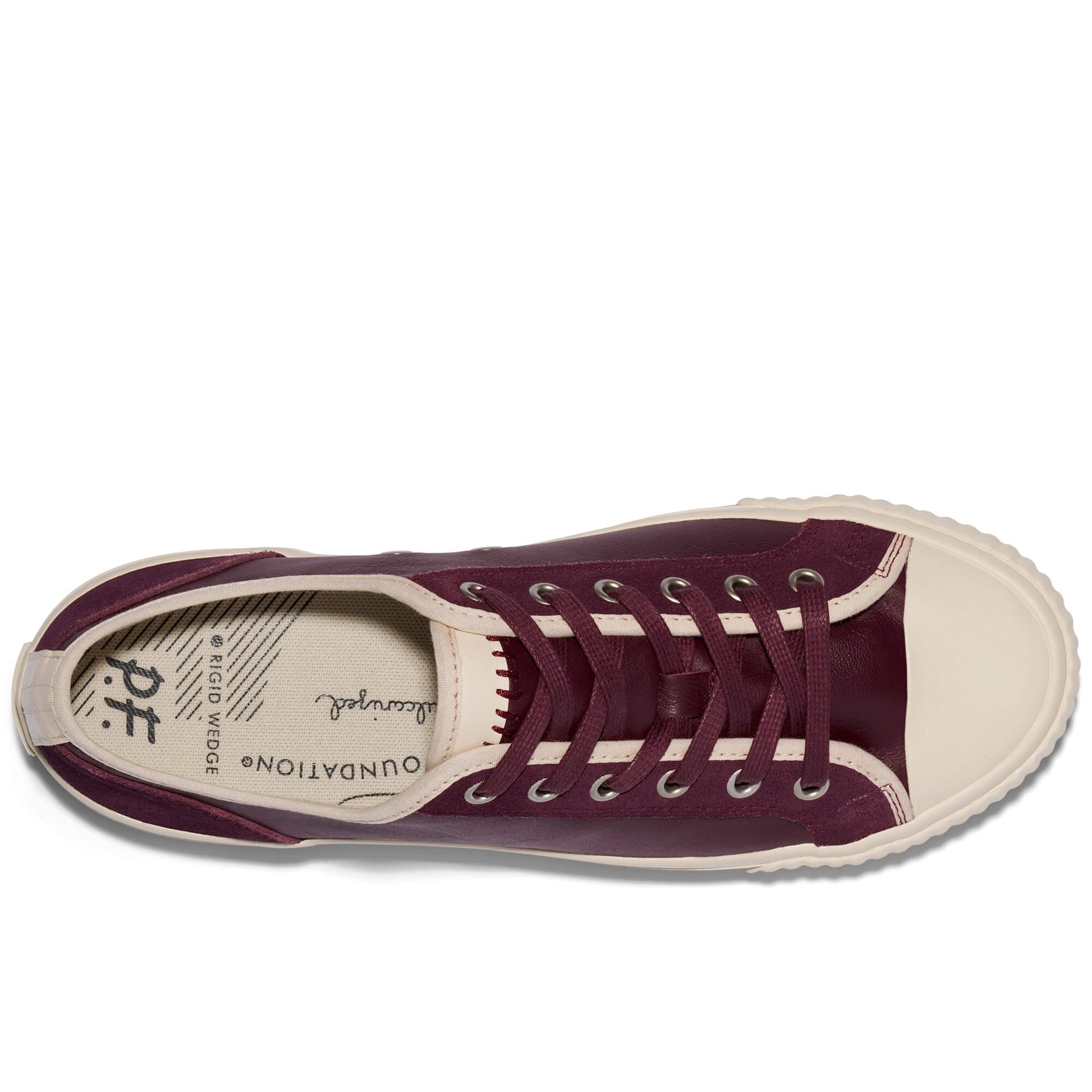 Center Low-Top Burgundy/Antique White