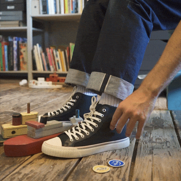 Slightly Choppy Center High-Top Black/SC Cream
