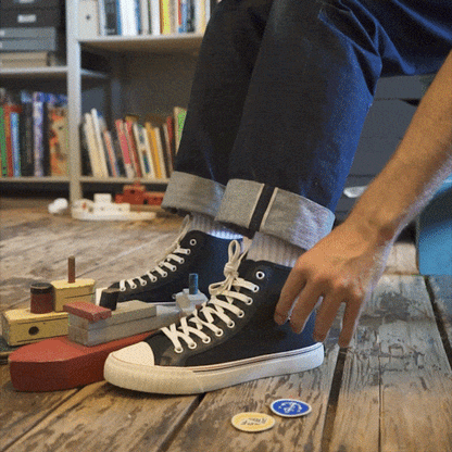 Slightly Choppy Center High-Top Black/SC Cream