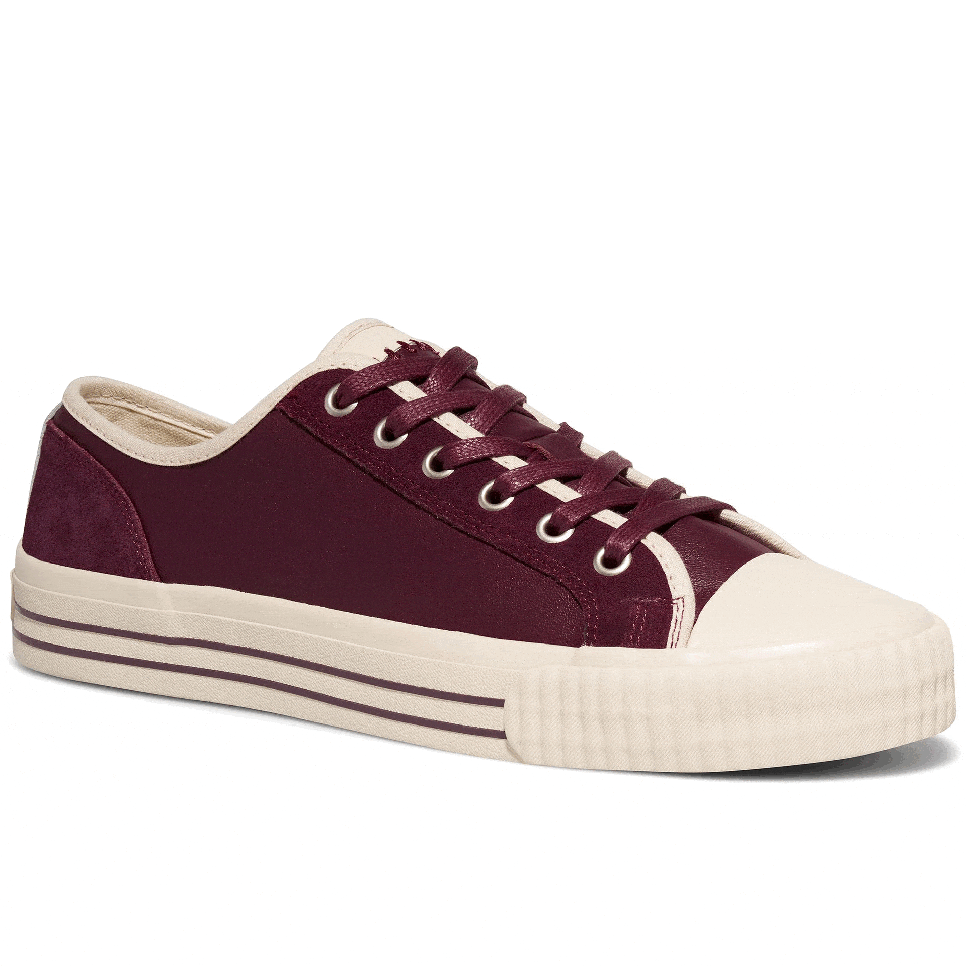 Center Low-Top Burgundy/Antique White