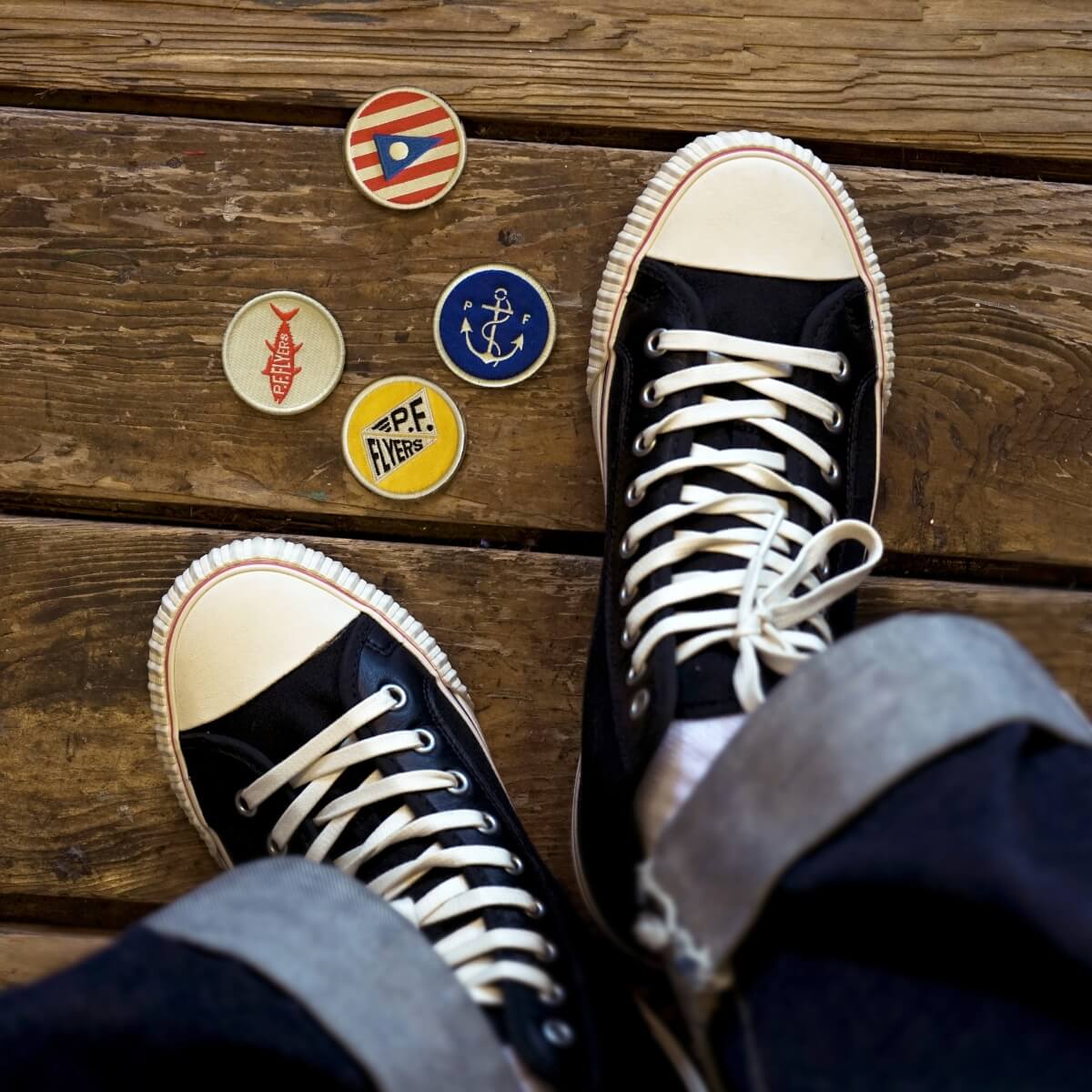 Slightly Choppy Center High-Top Black/SC Cream