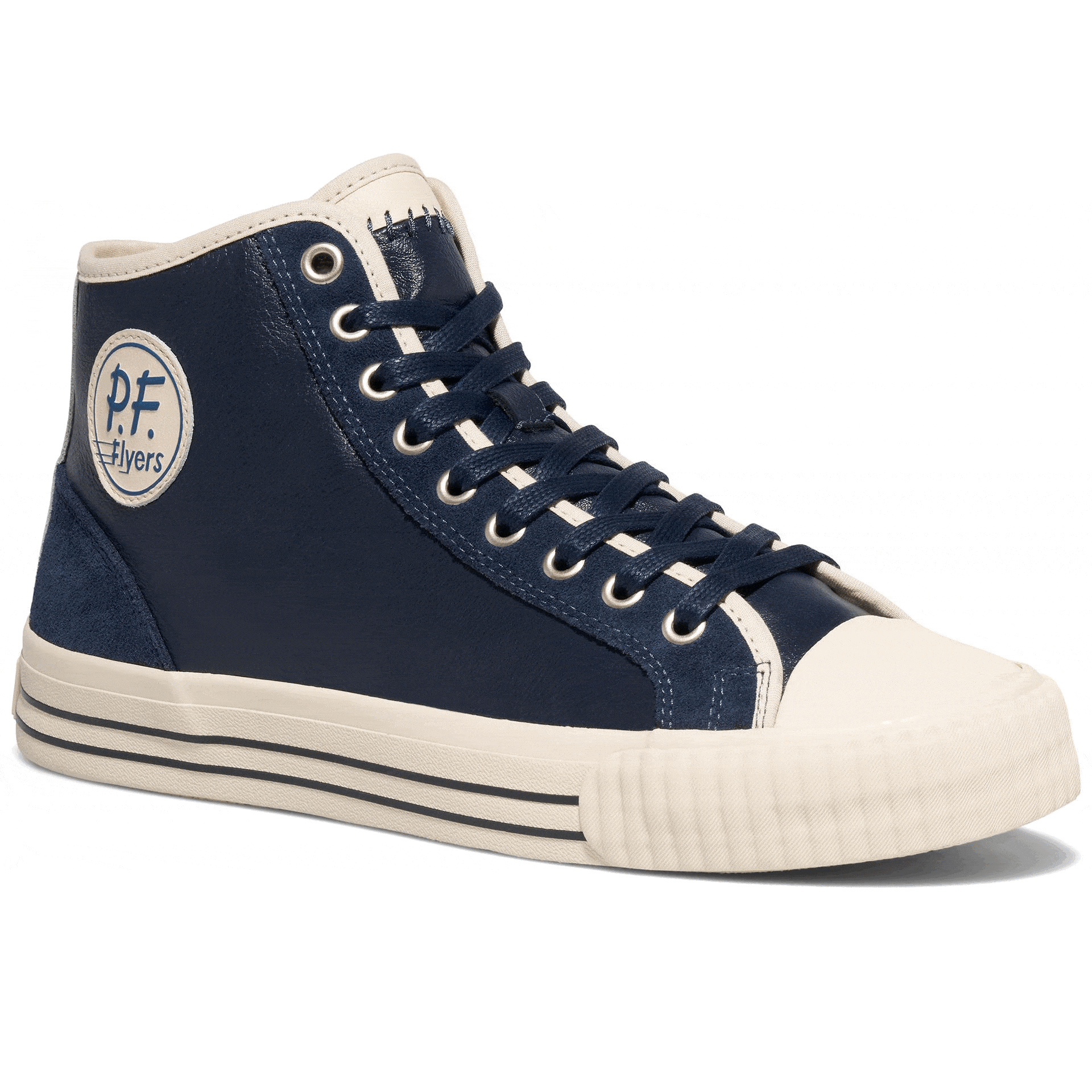 Center High-Top Navy/Antique White