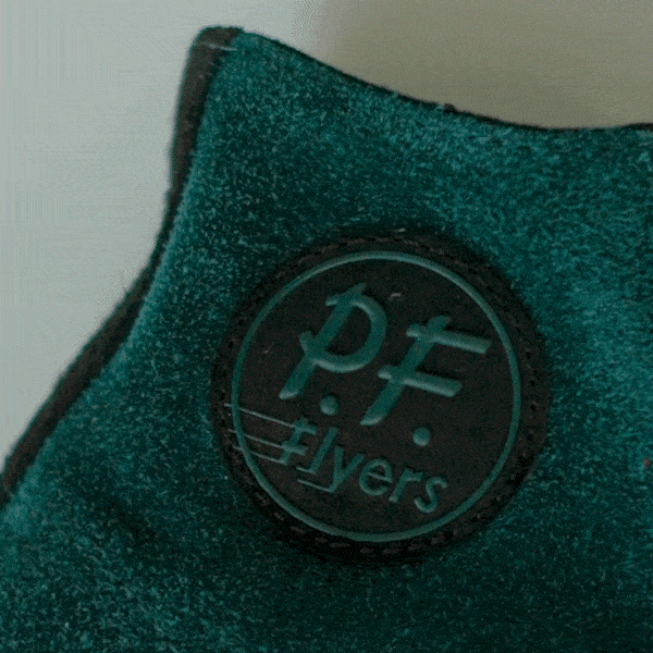 Field/Spec green high-top sneaker gif