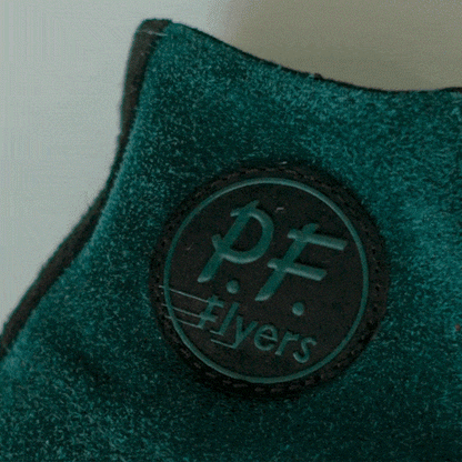 Field/Spec green high-top sneaker gif
