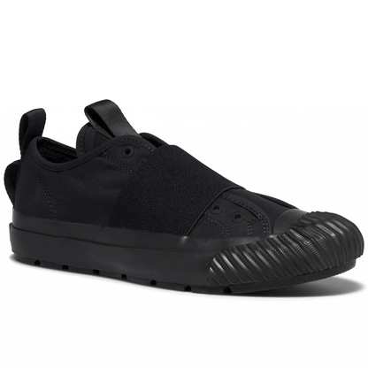 Black low-top sneaker gif