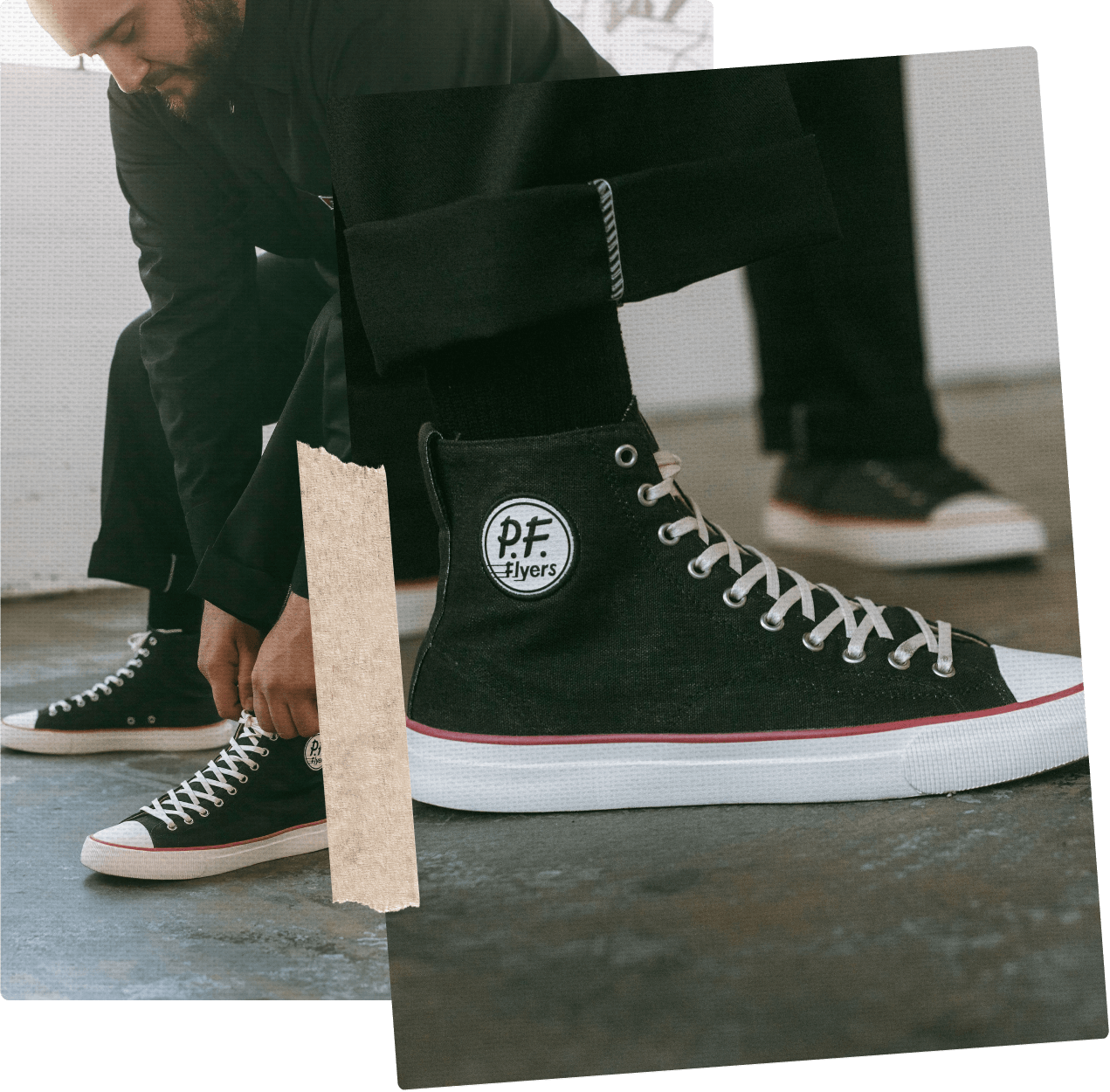 All-American High-Top Antique Black/Crimson