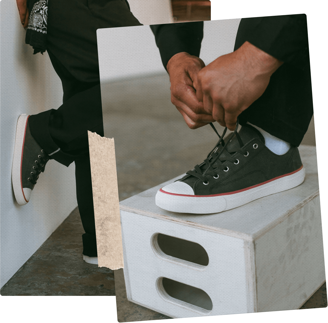 All-American Low-Top Antique Black/Crimson
