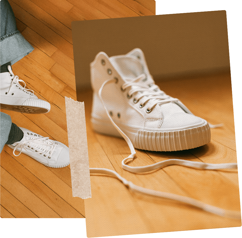 Classic high-top retro shoe