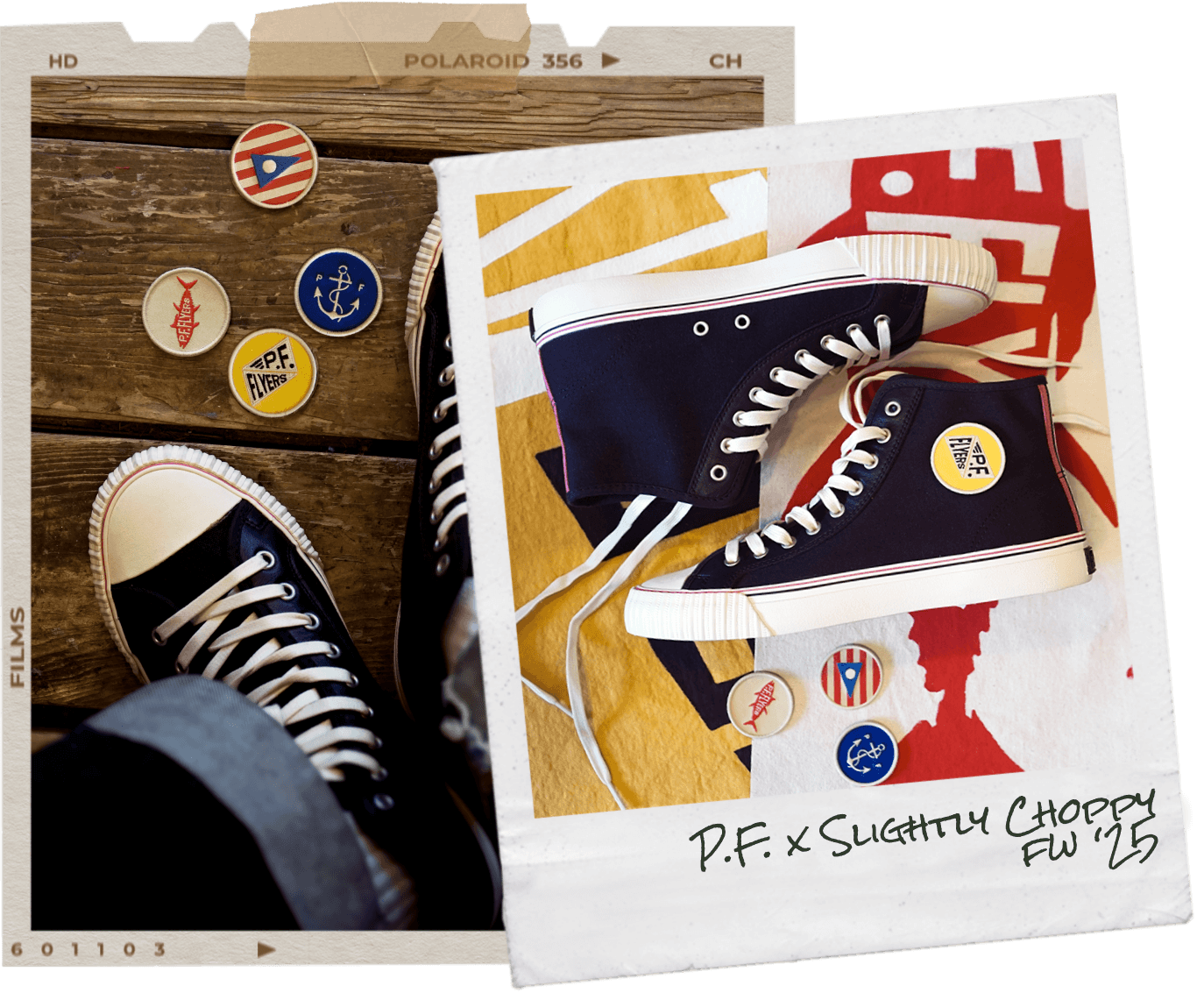 P.F. Flyers x Slightly Choppy collab