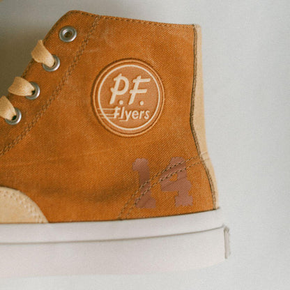 Gold retro sneakers P.F. Flyers