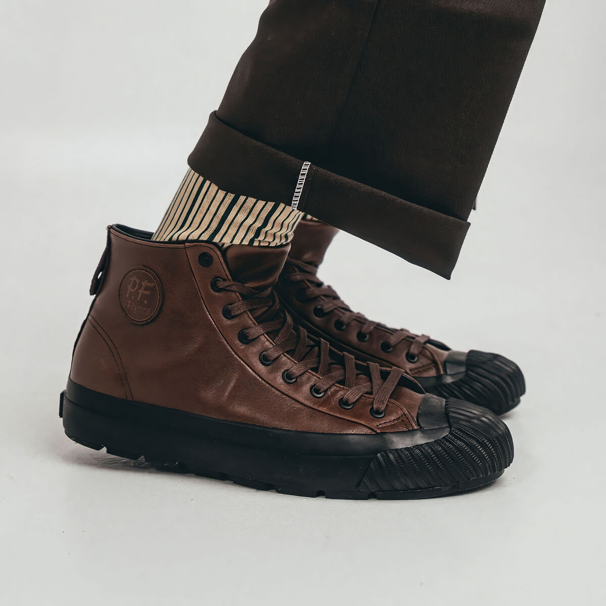 Grounder High-Top Brown/Black