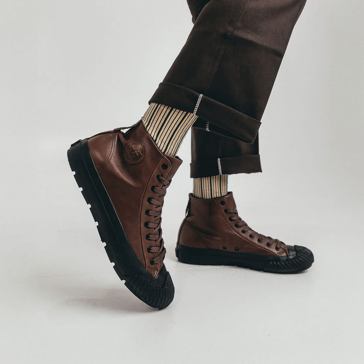 Grounder High-Top Brown/Black