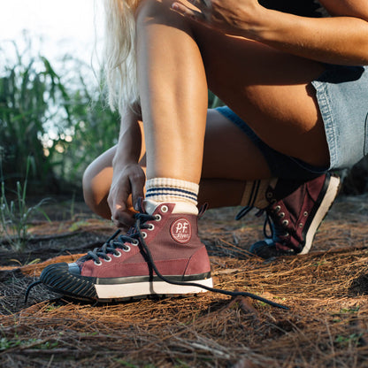 Grounder Hiker High-Top Burgundy/Black