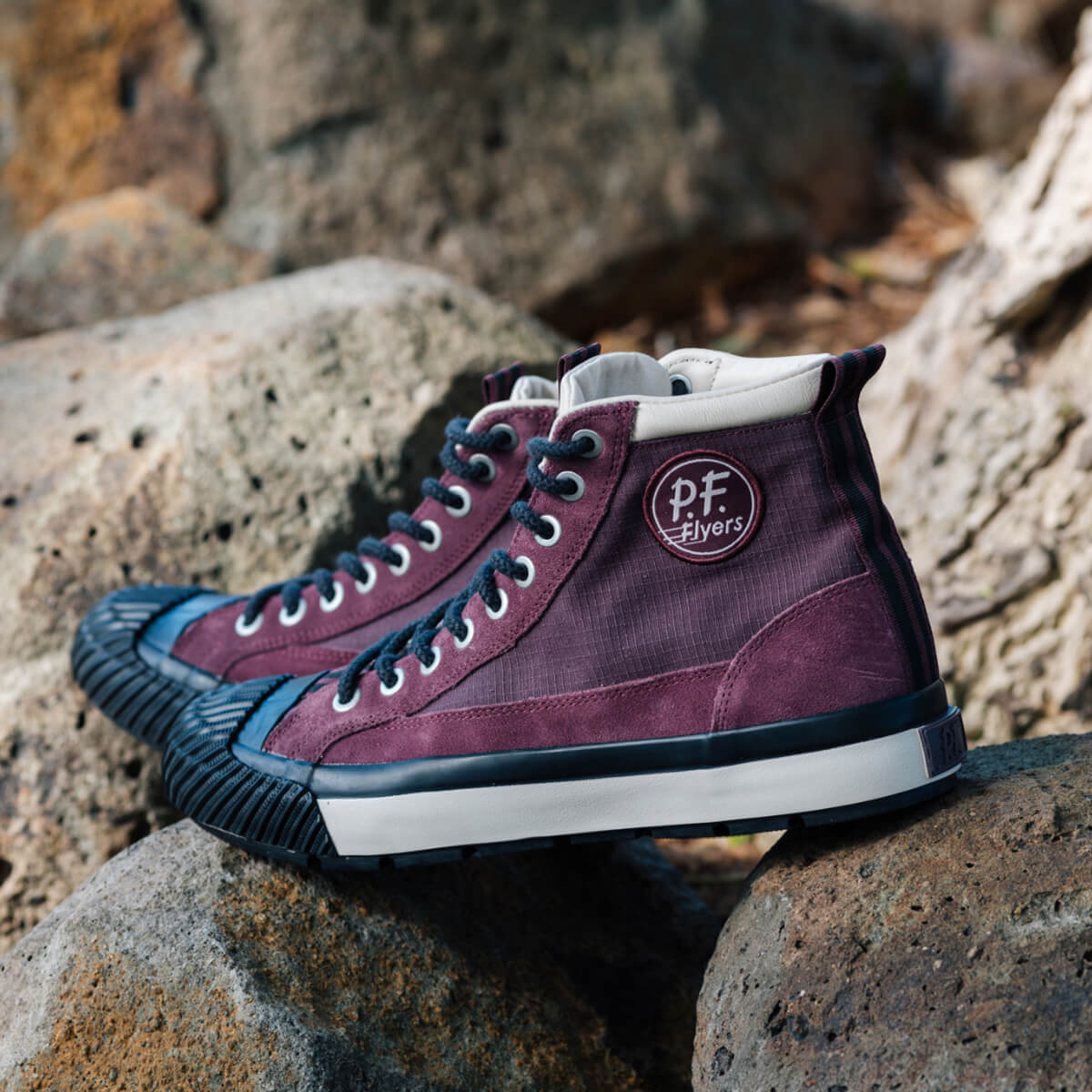 Grounder Hiker High-Top Burgundy/Black