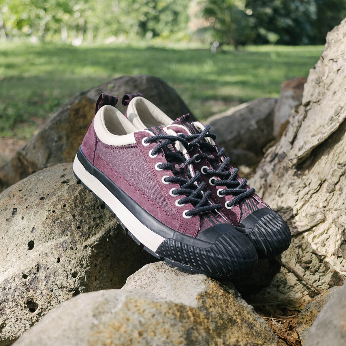 Grounder Hiker Low-Top Burgundy/Black