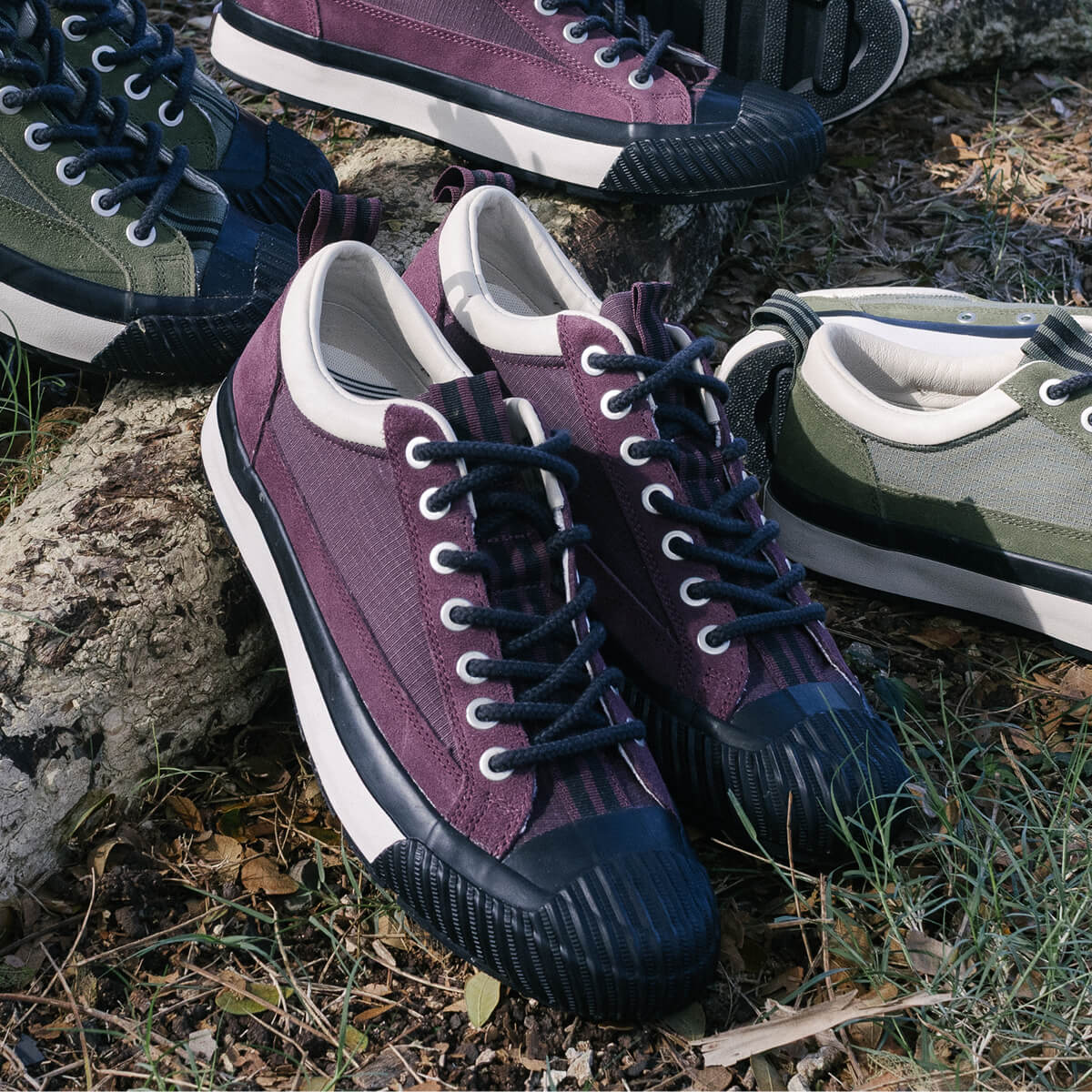Grounder Hiker Low-Top Burgundy/Black