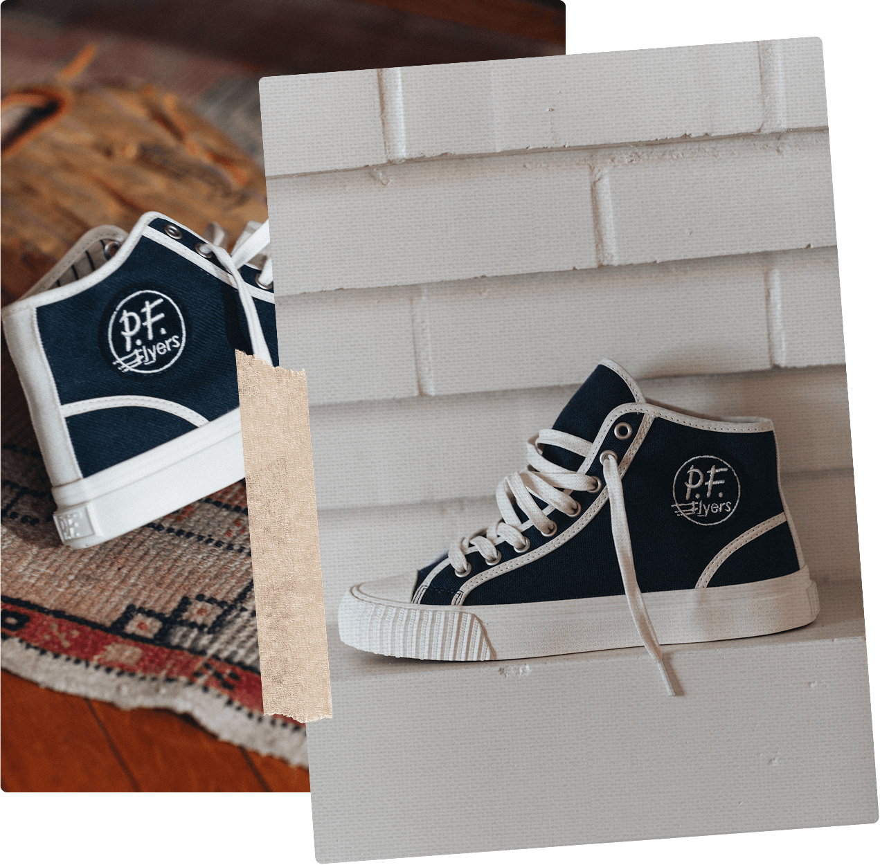 Home & Away classic navy high-top sneakers