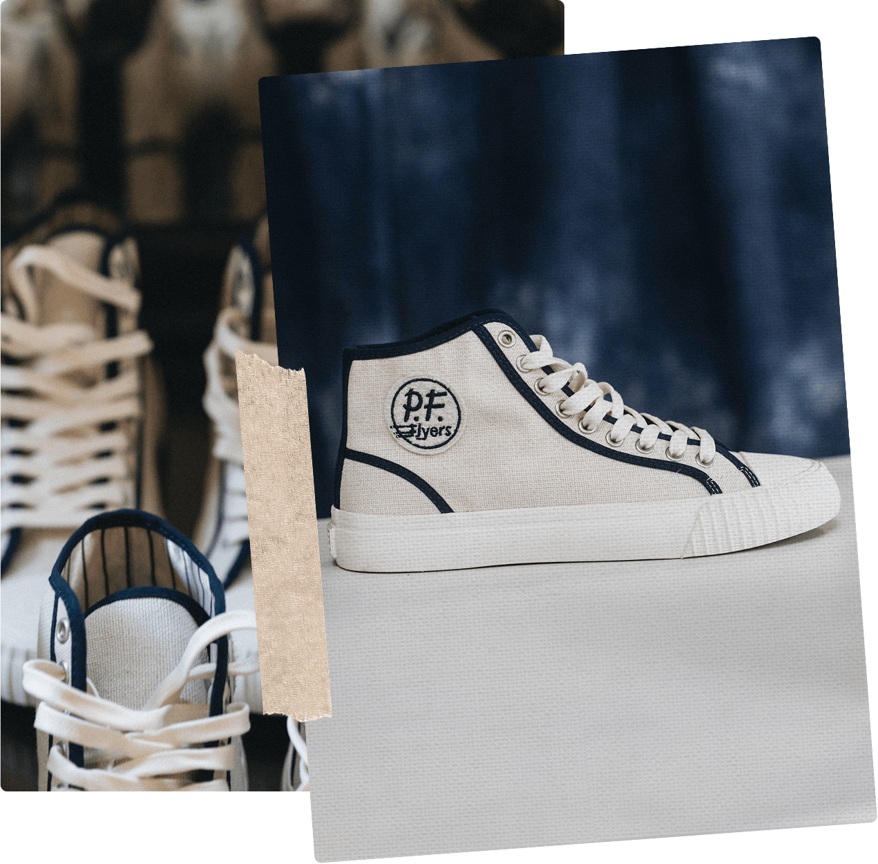 Home & Away classic white high-top sneakers
