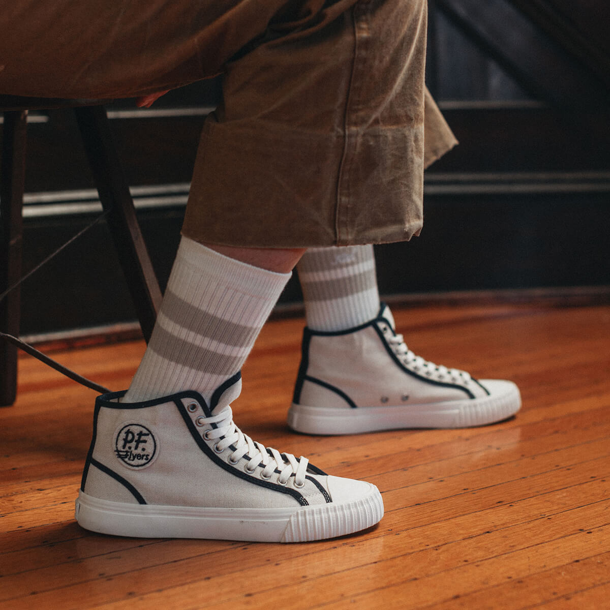 Center High-Top Off White/Navy