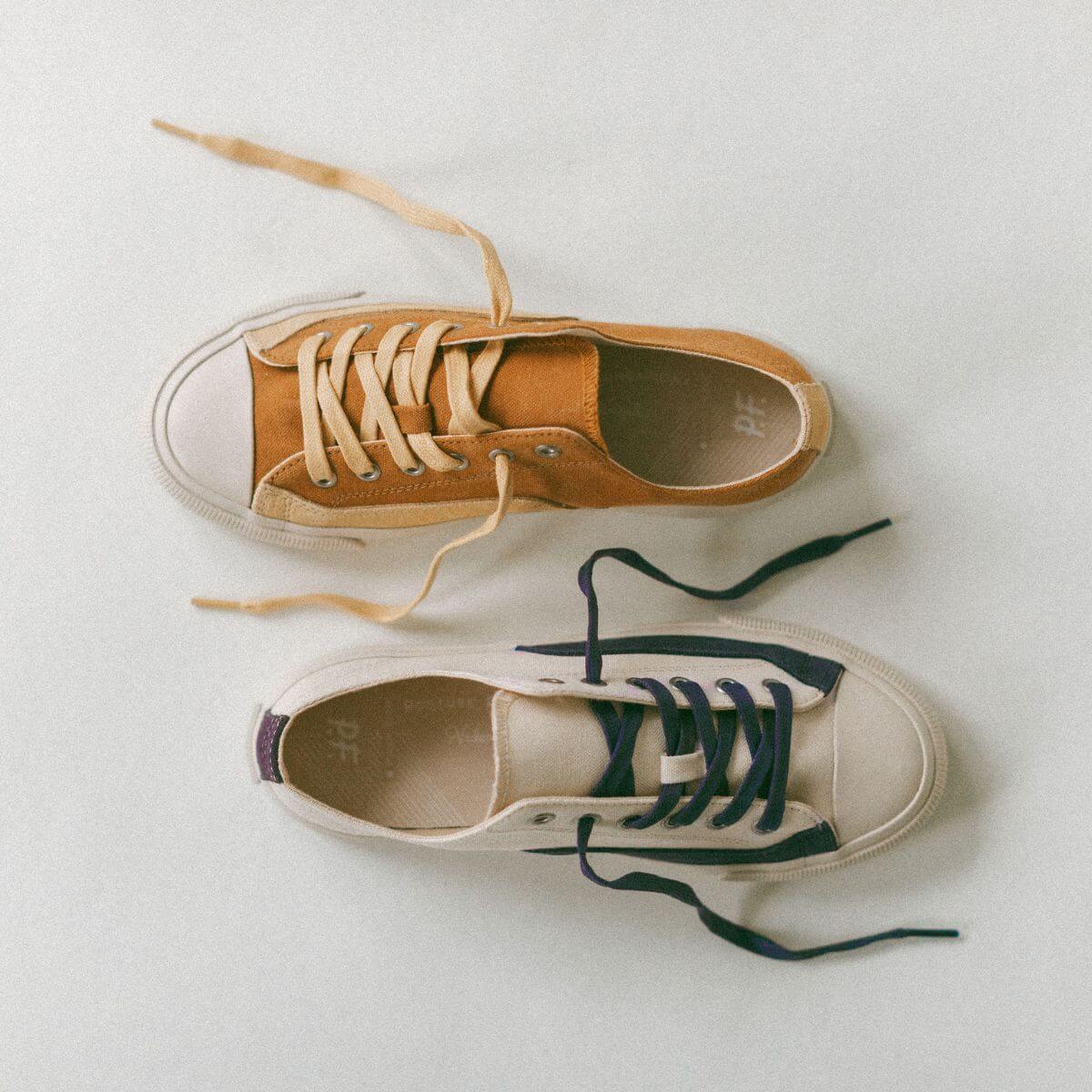 Purple retro low-top sneakers