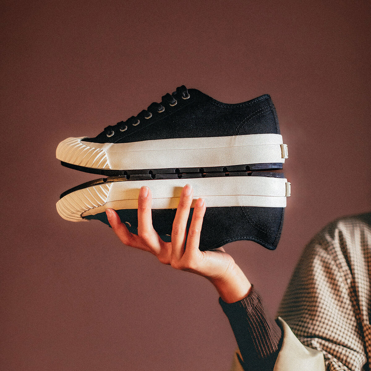 Grounder Low-Top Black/Sea Salt