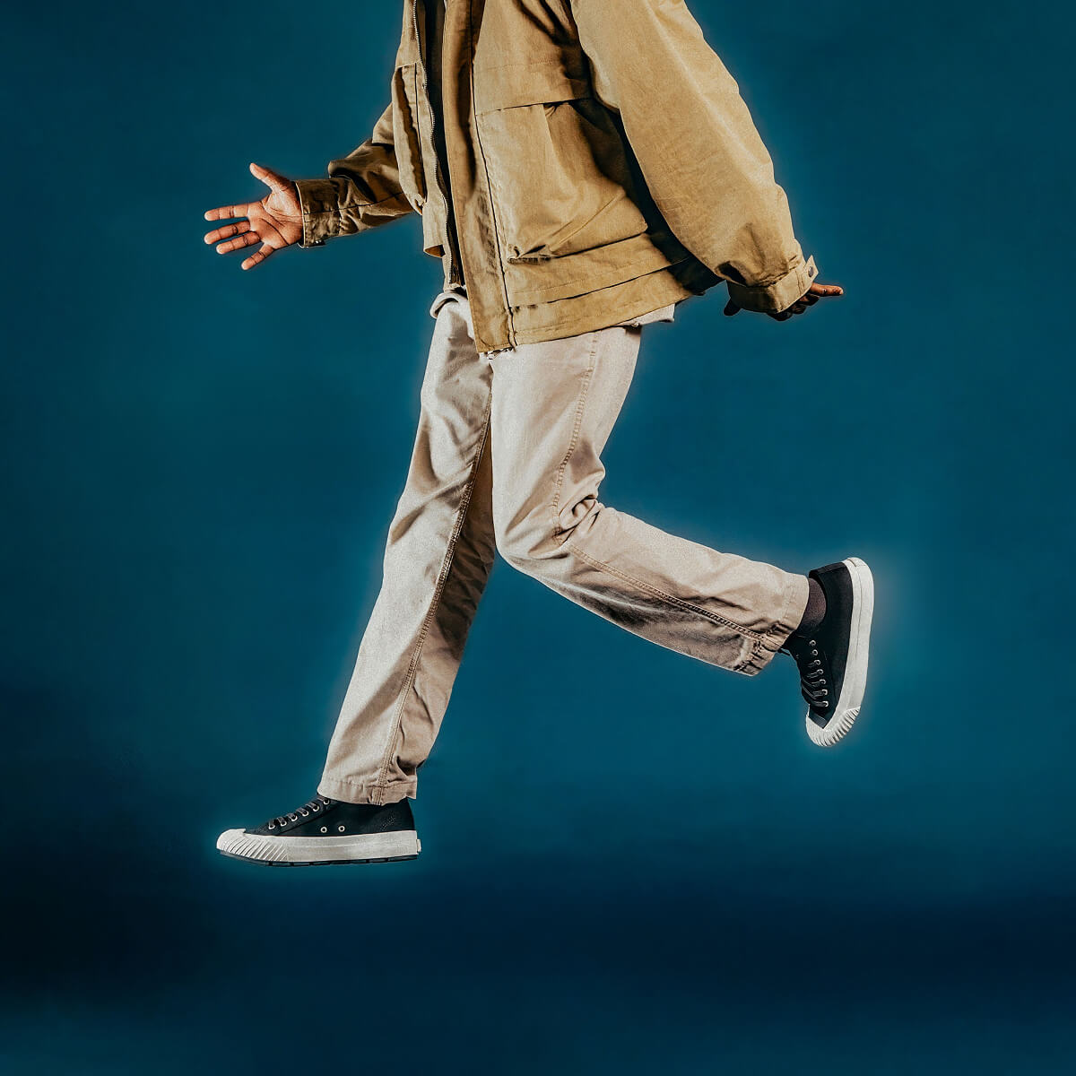 Grounder Low-Top Black/Sea Salt