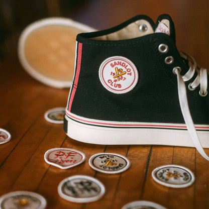 Black sandlot retro sneakers P.F. Flyers